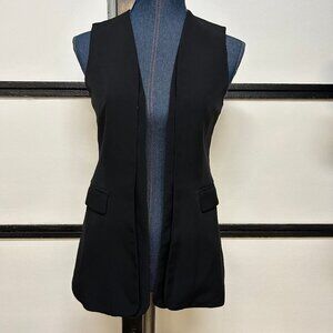 Zara Black "Tuxedo" Vest. Size XS